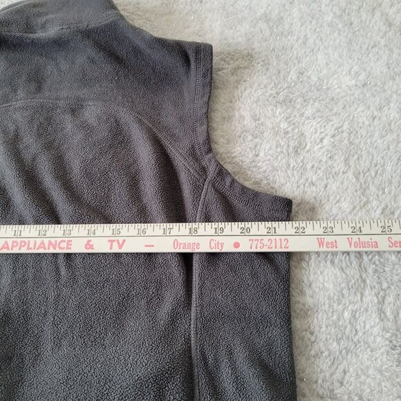 Indigo Fleece Vest Womens Large Gray Collared Outdoors Walking Biking Travel - Picture 6 of 9